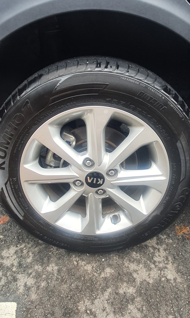 Kumho 7 made in korea tyres es01 with original 15inch rims, Car ...