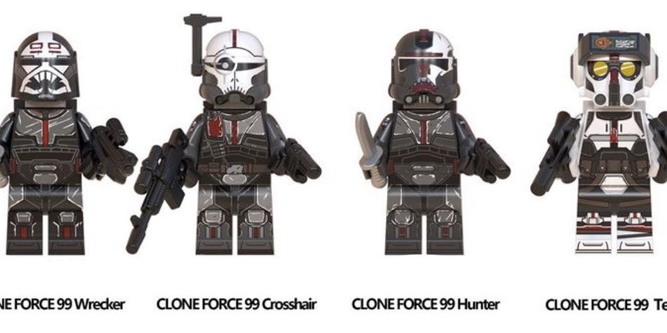 Custom Lego Star Wars “Clone Force 99 - The Bad Batch” Minifigures