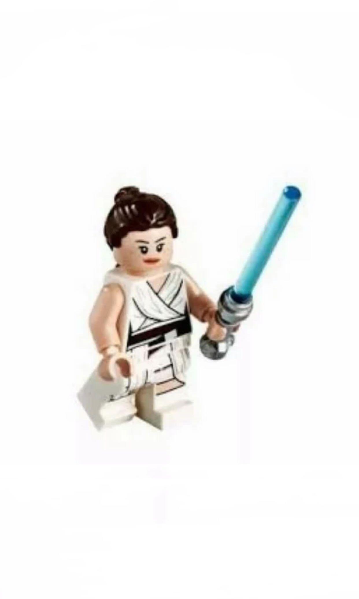 LEGO Rise of Skywalker Rey White Tied Robe Hobbies Toys Toys Games on Carousell