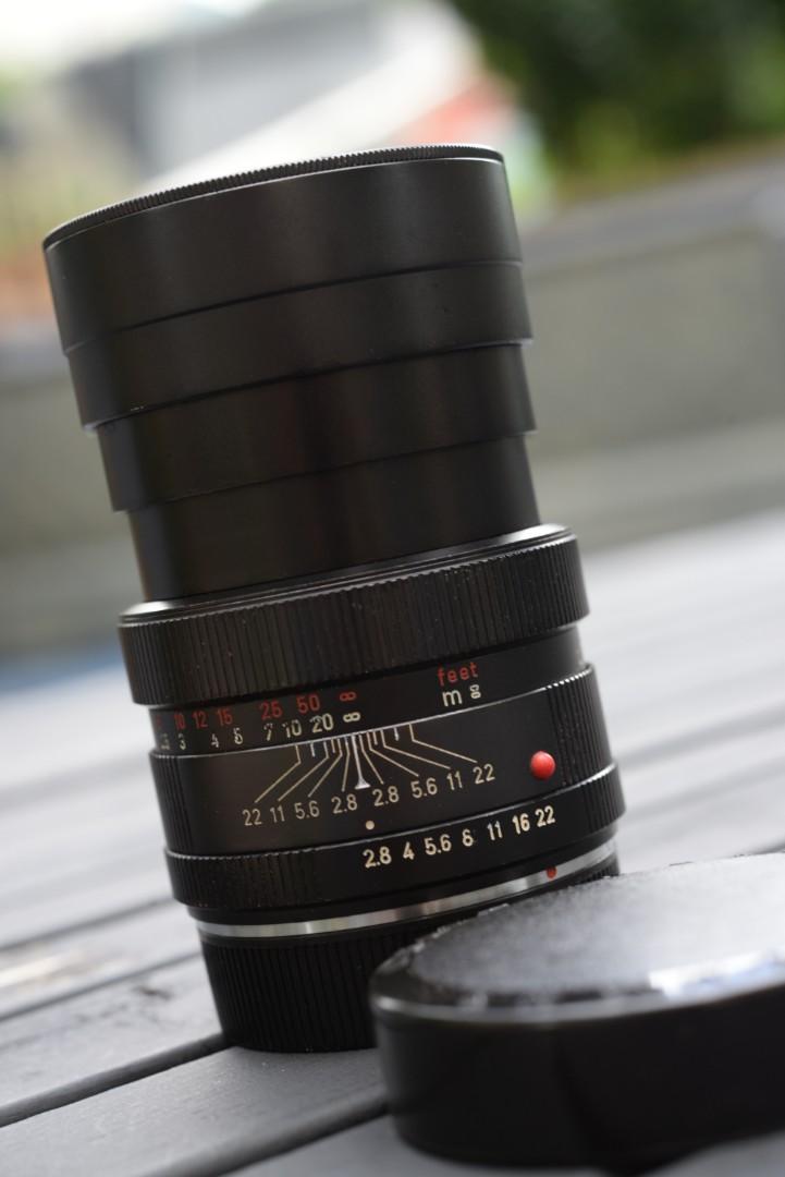 Leica Elmarit-R 90mm f/2.8, 紅字版, 攝影器材, 鏡頭及裝備- Carousell