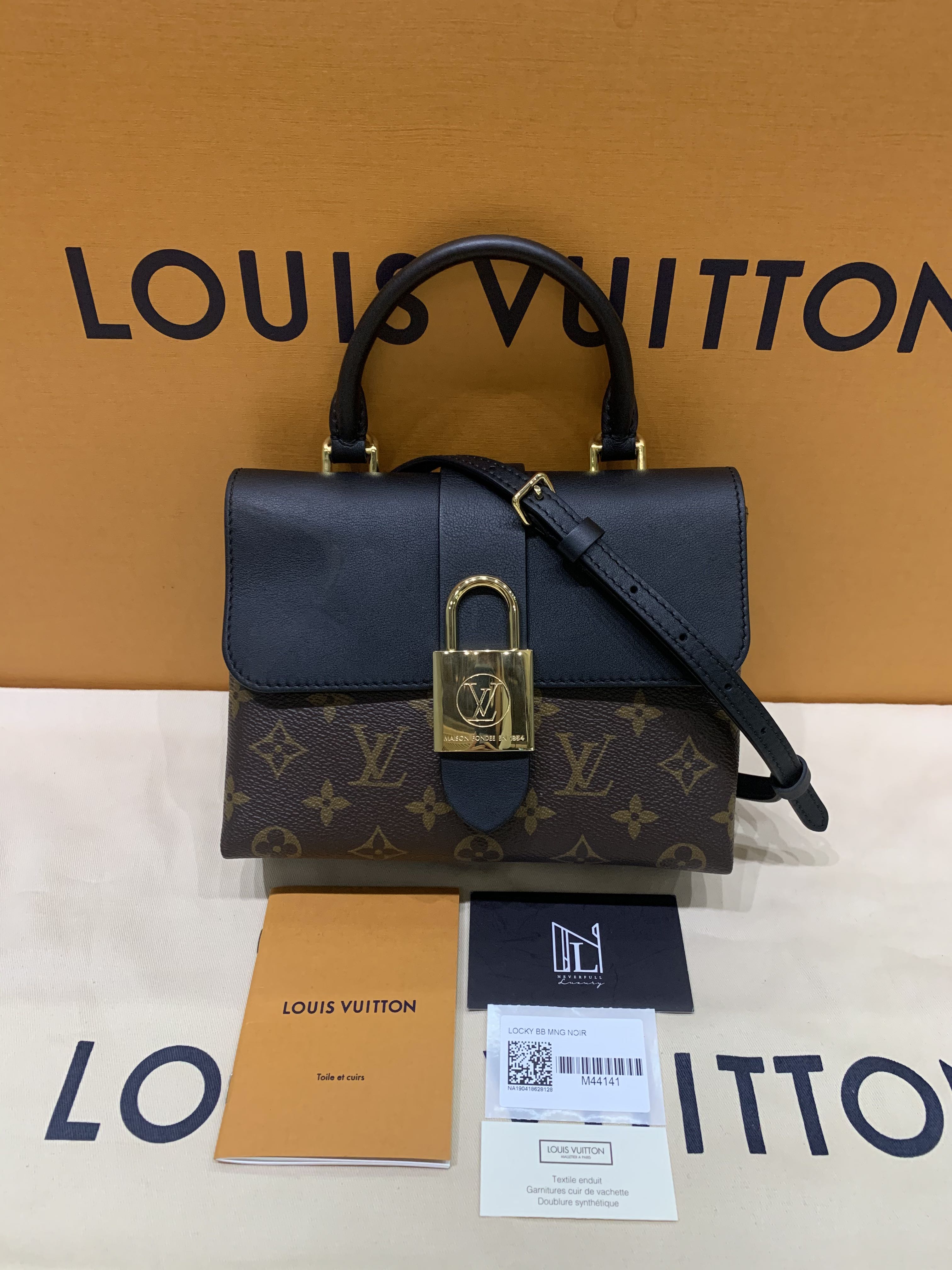 Louis Vuitton Locky BB Toile Monogramme Et Cuir Noir - IconPrincess