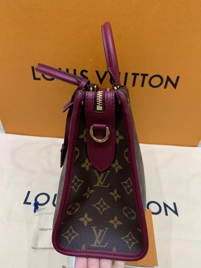 Louis Vuitton Brown Monogram Popincourt PM Satchel Shoulder Handbag Raisin