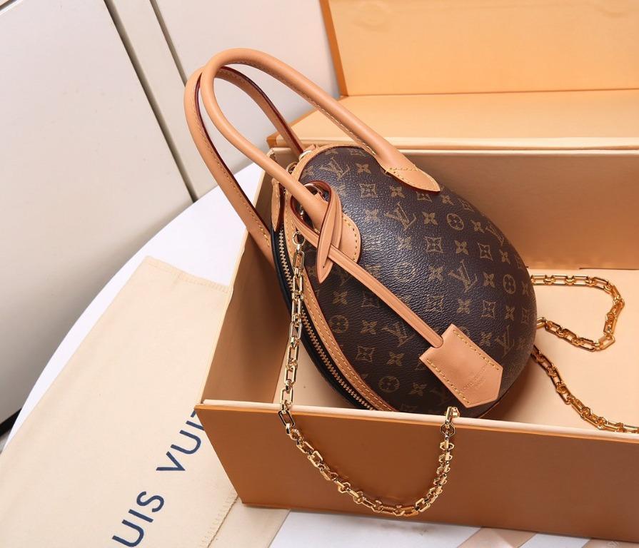 Louis Vuitton Egg Bag Monogram Brown in Coated Canvas/Calfskin