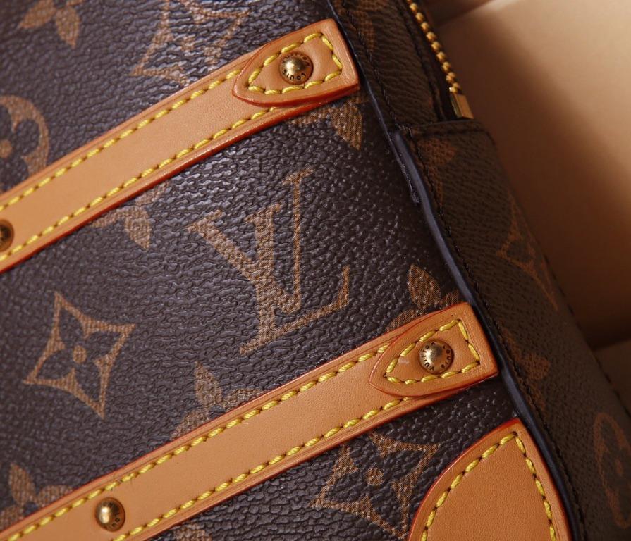 Louis Vuitton M30432 LV Pochette Voyage MM Bag in Orange Monogram Eclipse  Canvas Replica sale online ,buy fake bag