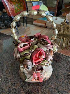 Mary Frances Handmade Flower Handbag
