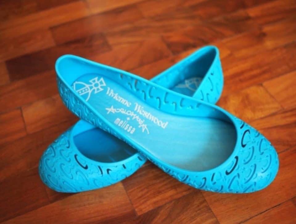 vivienne westwood melissa blue shoes