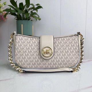 Michael Kors Carmen Small Flap Belted, Women's Fashion, Bags & Wallets,  Purses & Pouches on Carousell