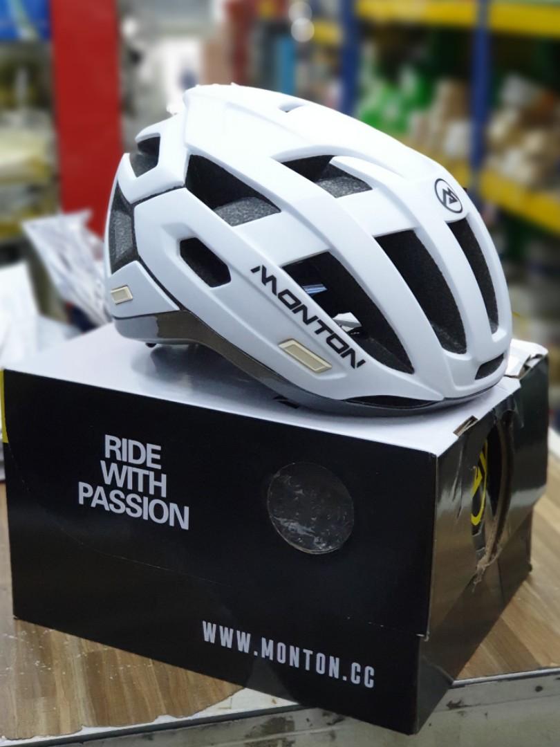 Monton Cycling Helmet Traveller Matte Black Matte White