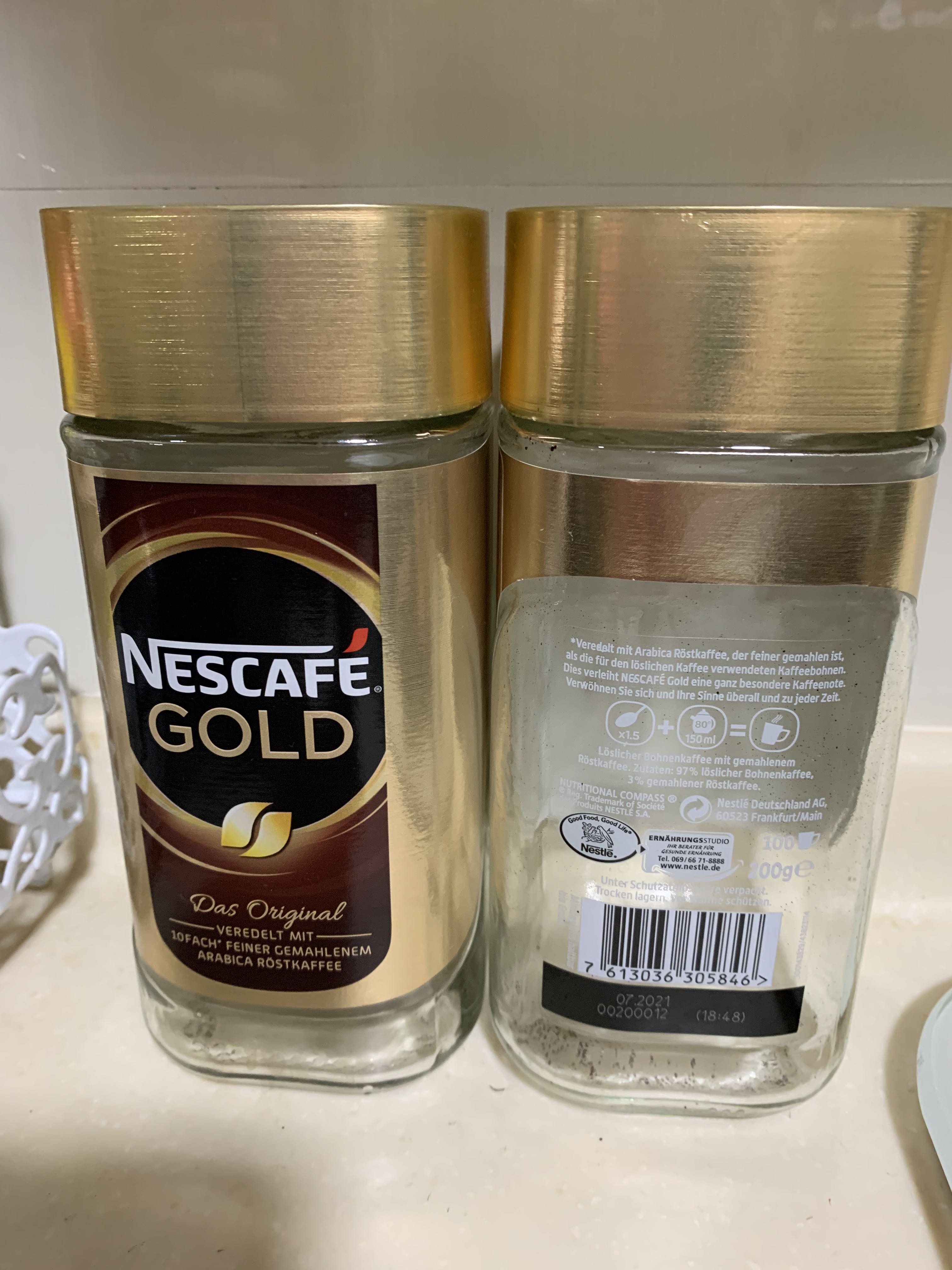 Nescafe gold empty glass jars (200g), Everything Else on Carousell