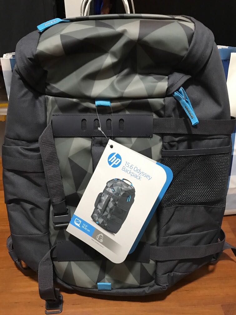 [New] HP 15.6 odyssey backpack, Men's Fashion, Bags & Wallets