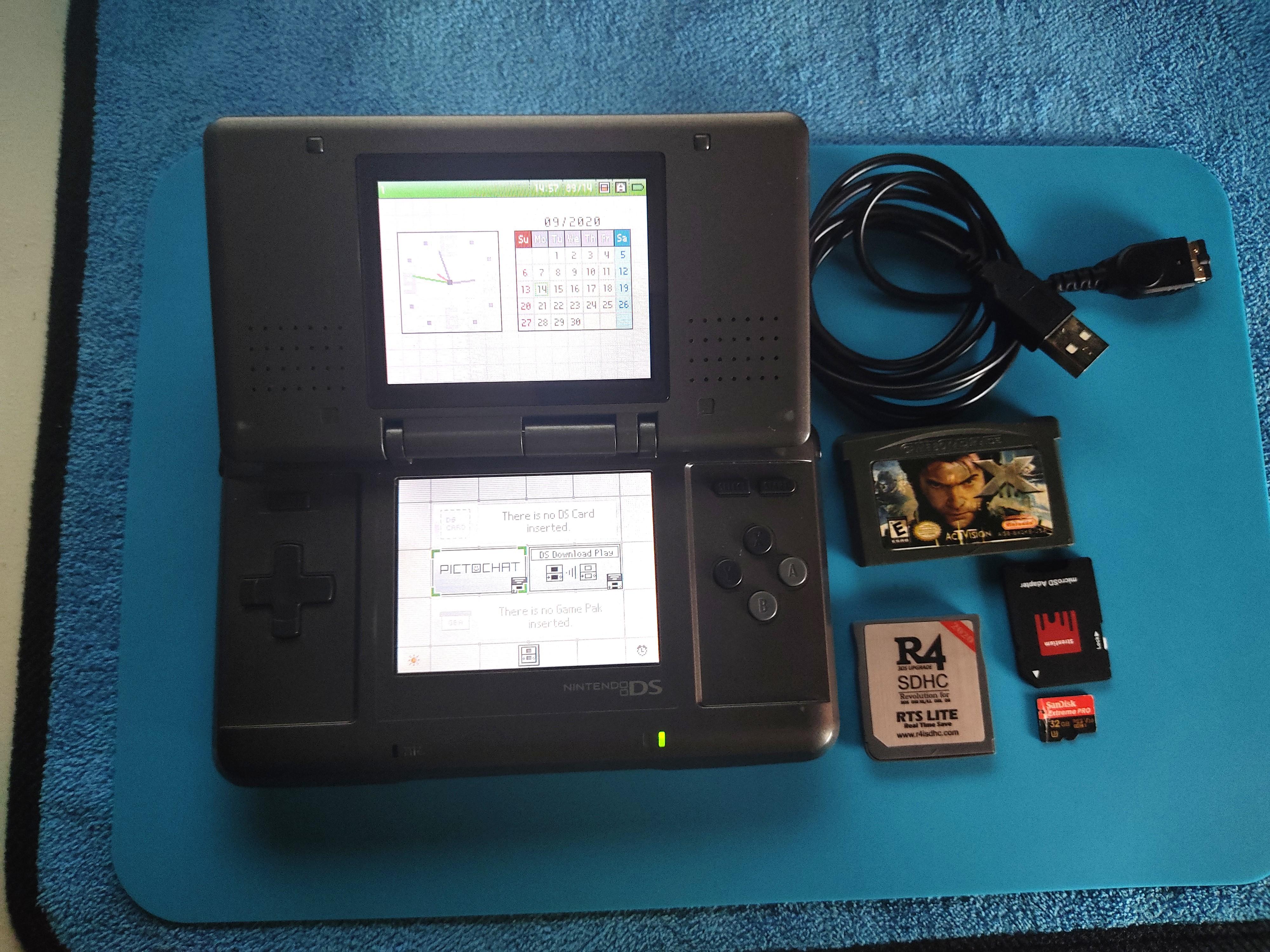Nintendo Ds Graphite Black Retro With R4 16gb Gba Cartridge Video Gaming Video Games Nintendo On Carousell