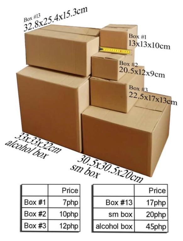 ON HAND Carton box corrugated cardboard box packaging Kraft Size