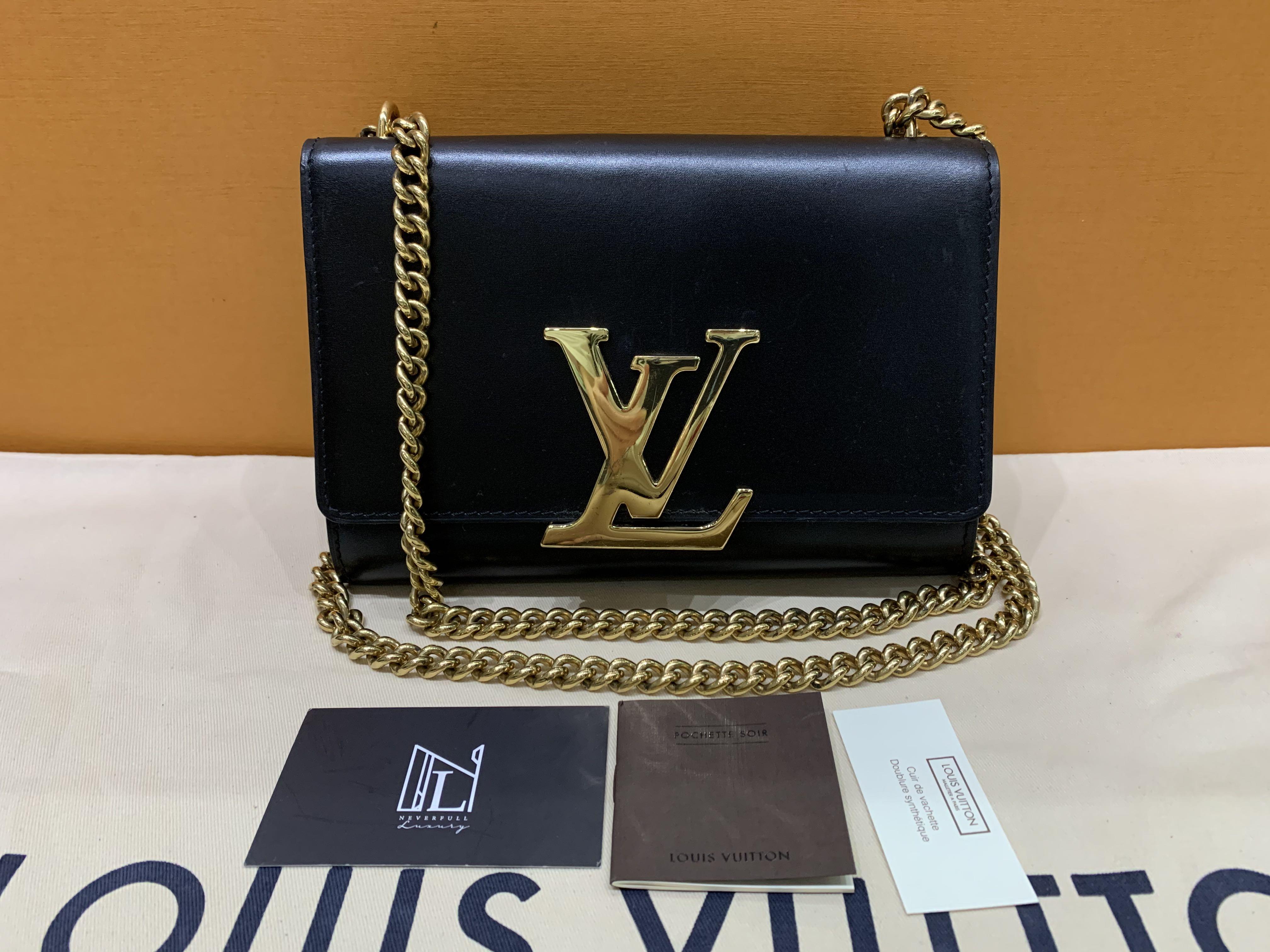 Louis Vuitton Lock it PM Dune / Black Vernice Leather