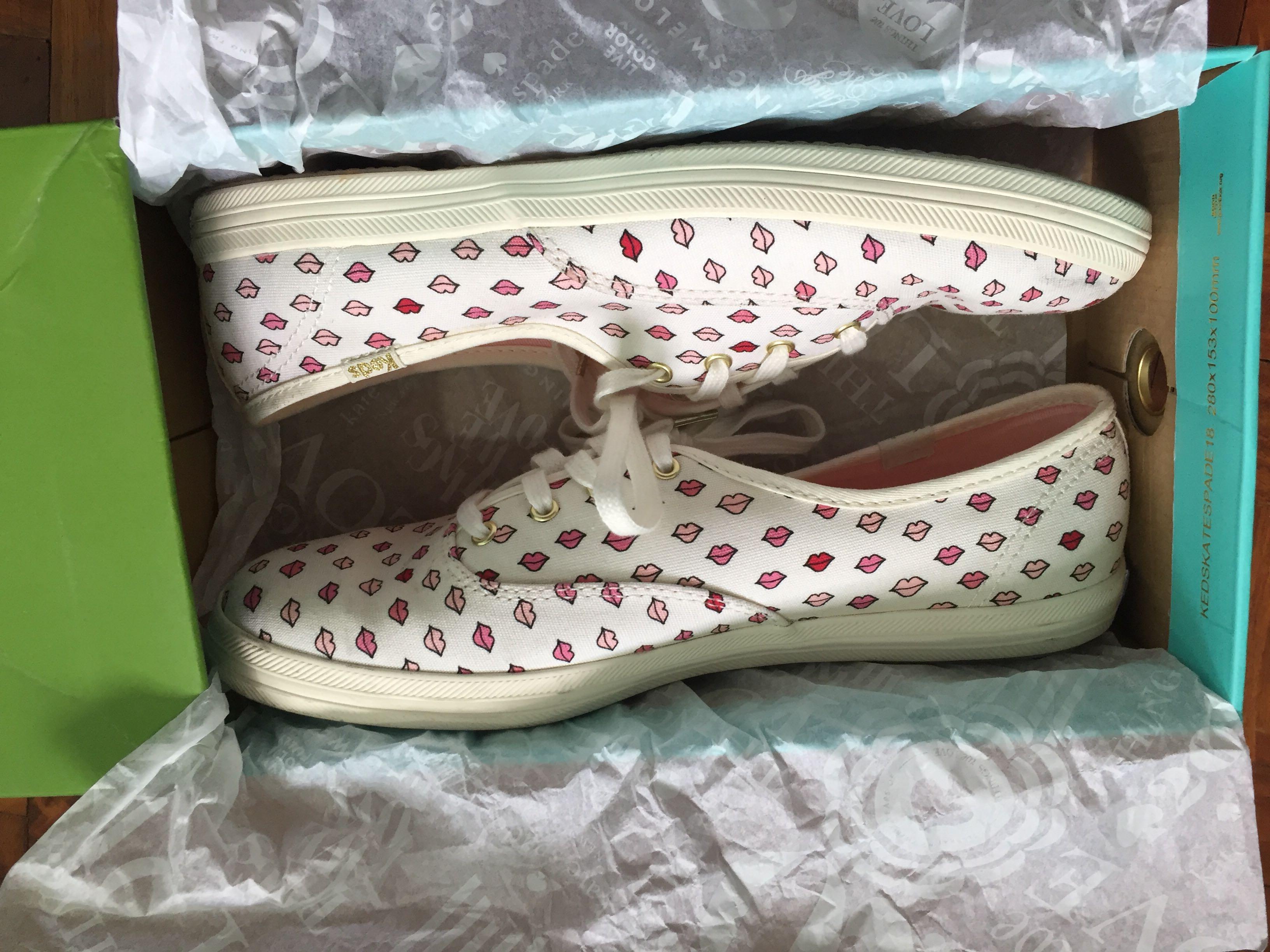 ORIGINAL Keds x Kate Spade Lips Sneakers Women s Fashion