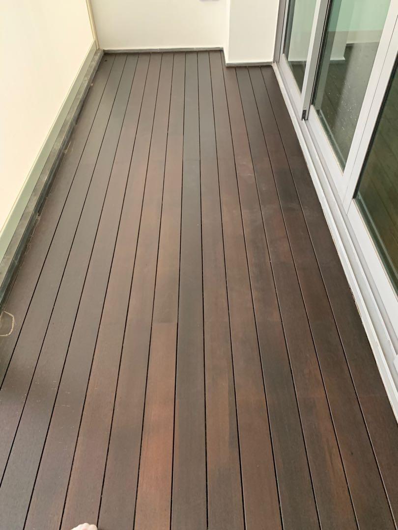 Outdoor timber or composite decking install and polish62853068794371114