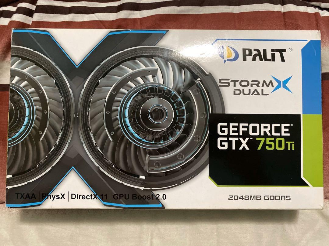 Palit GTX 750 Ti StormX Dual Fan Computers Tech Parts Accessories Computer Parts on Carousell