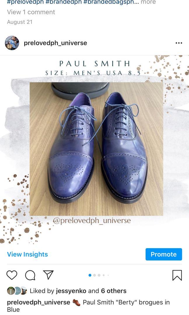 paul smith blue shoes