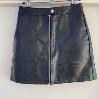 Princess Polly Faux Leather Mini Skirt