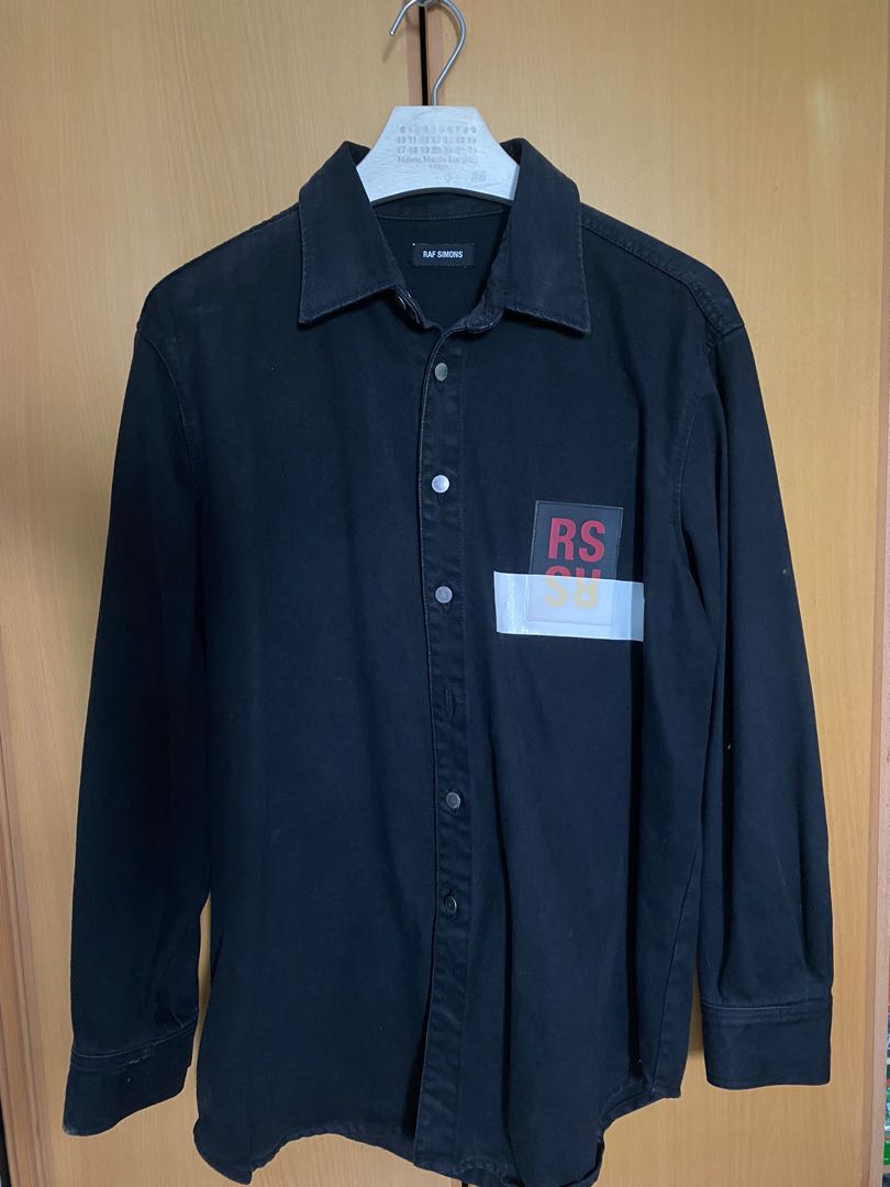 Raf simons on sale denim patch shirt