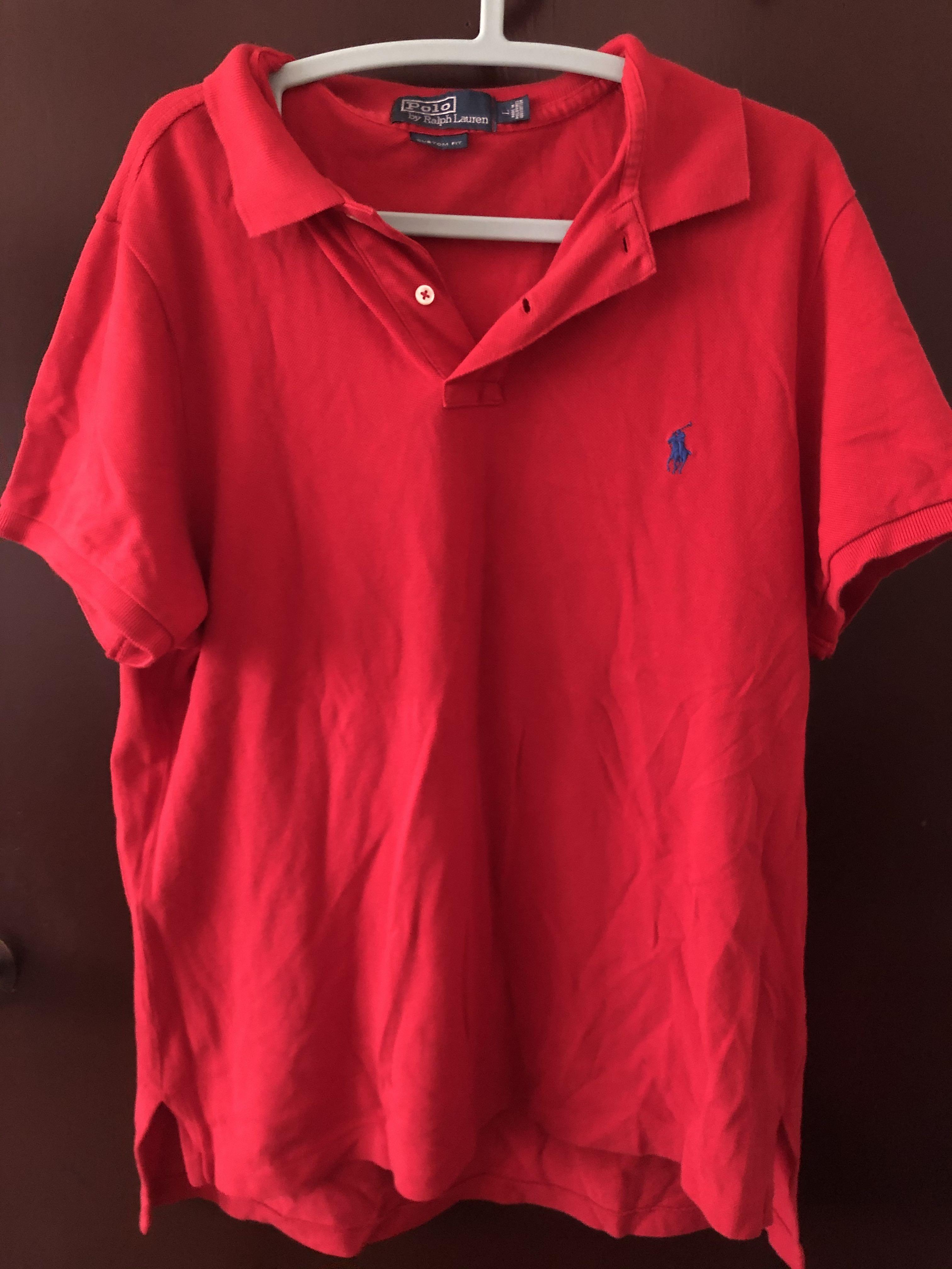 Ralph Lauren Polo Shirt Red (Category: Tshirts & Polo Shirts ) located in Manila. Submitted by aj1907 (Listing ID 1035138117, Image 1). Description: Good condition No issues .