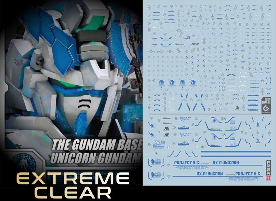 RG Pf Unicorn Gundam decal, Hobbies &amp; Toys, Toys &amp; Games on Carousell