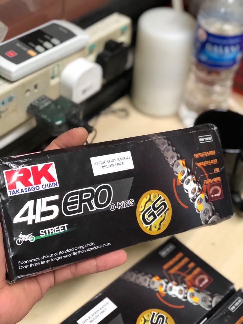 Rk 415 Ero O Ring Chain 132l Gold O Ring Chain Rk 415 Chain O Ring Motorcycles Motorcycle Accessories On Carousell