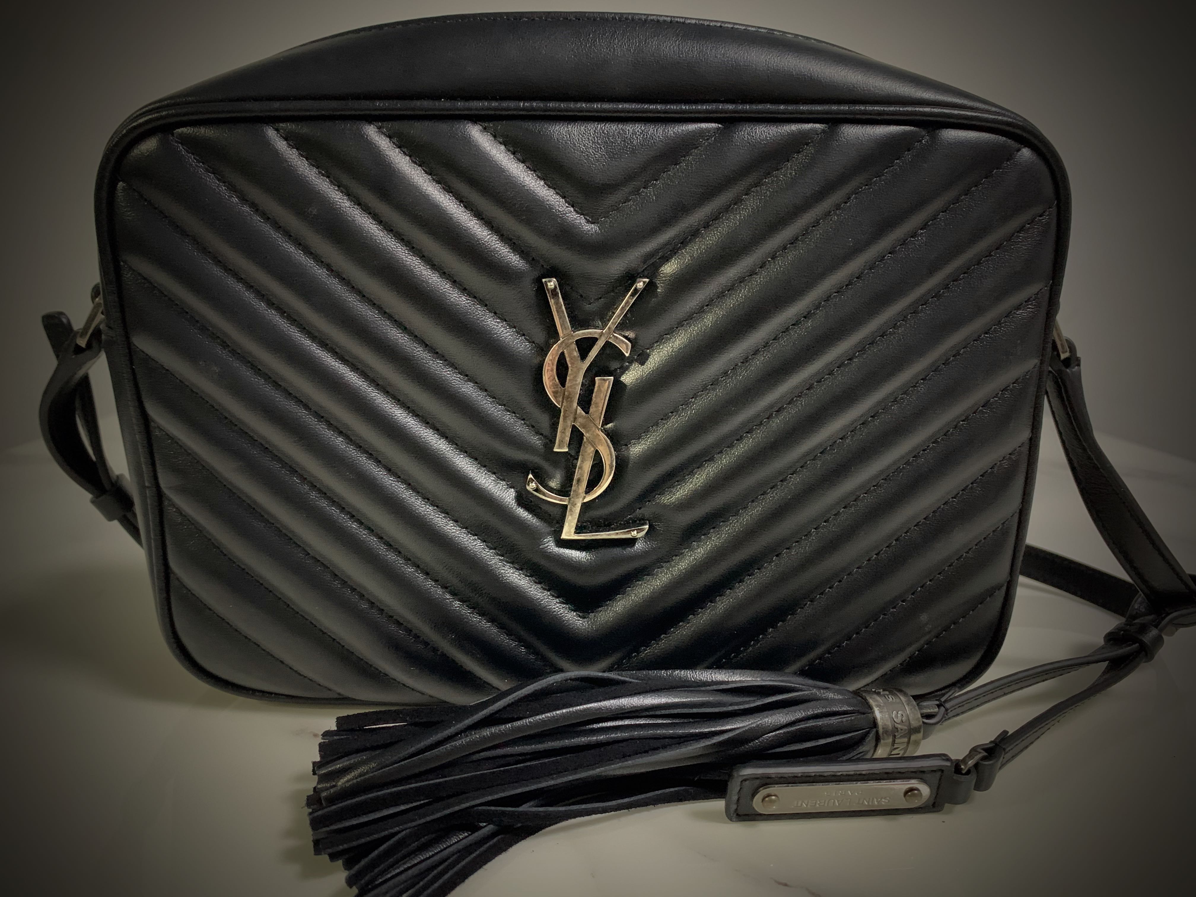 Saint Laurent LOU camera bag with silver hardware Women s Fashion