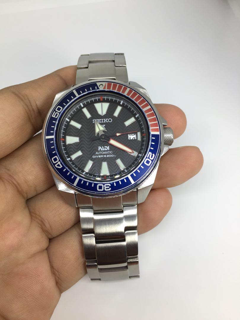 Seiko samurai PADI special edition SRPB99k, Men's Fashion, Watches &  Accessories, Watches on Carousell