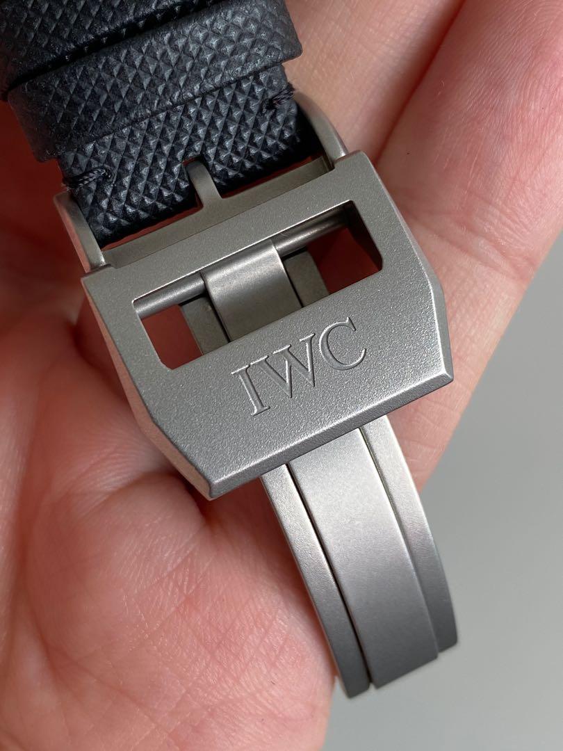 SET FOR SALE GENUINE IWC 21mm Kevlar Strap and Deployant Buckle