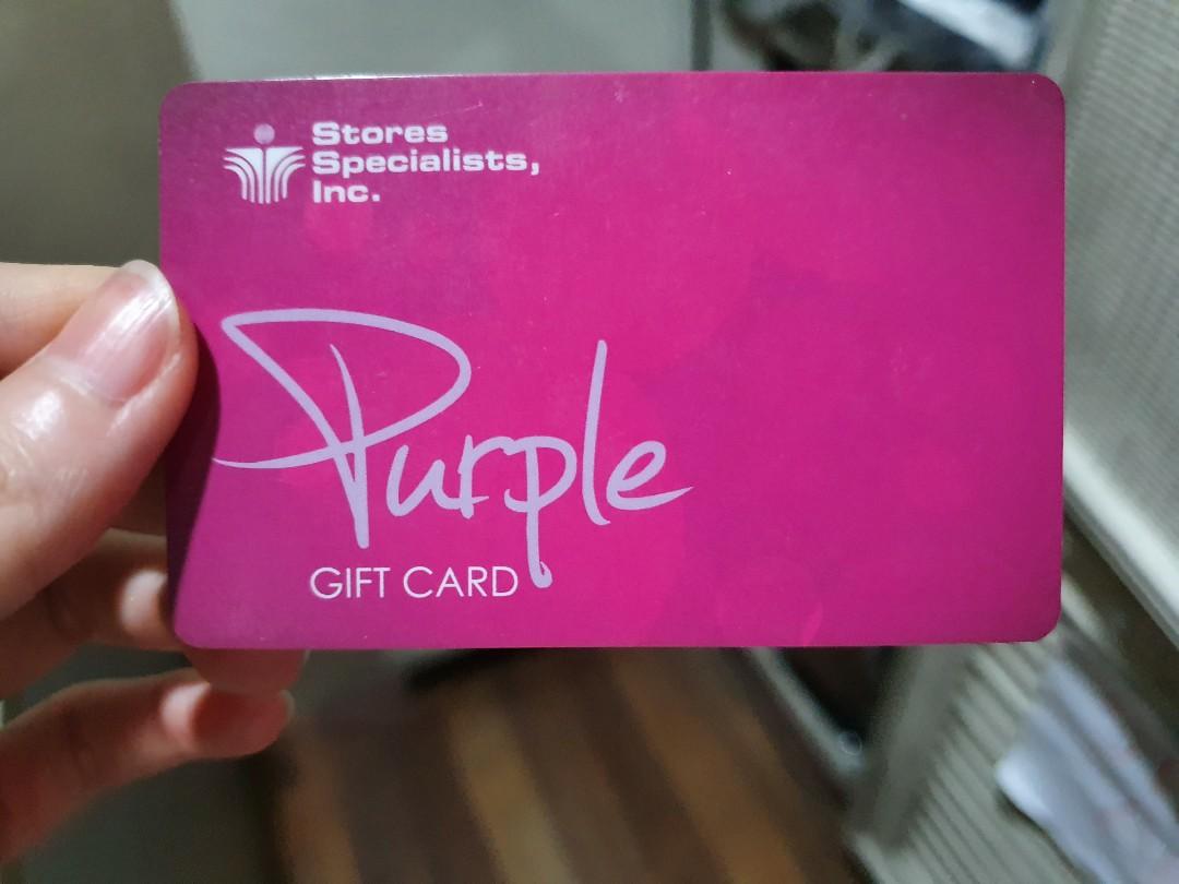 SSI purple gift card (php1000), Tickets & Vouchers, Store ...