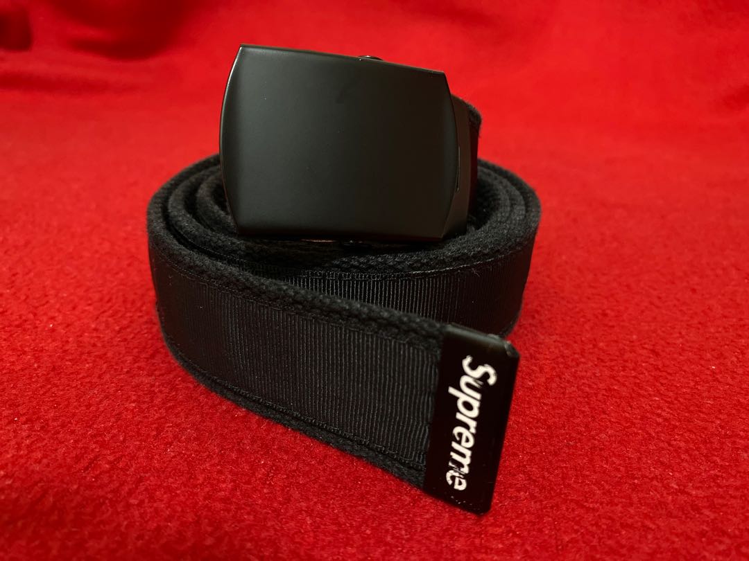 ????????Supreme Black Belt 2009 黑色腰帶, 男裝, 手錶及配件, 腰帶- Carousell