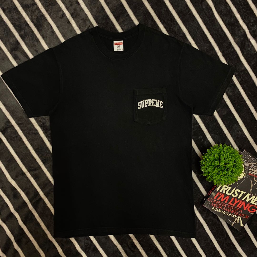 Supreme: NFL Raiders'47, Pocket Tee, Black, Large, New and Sealed