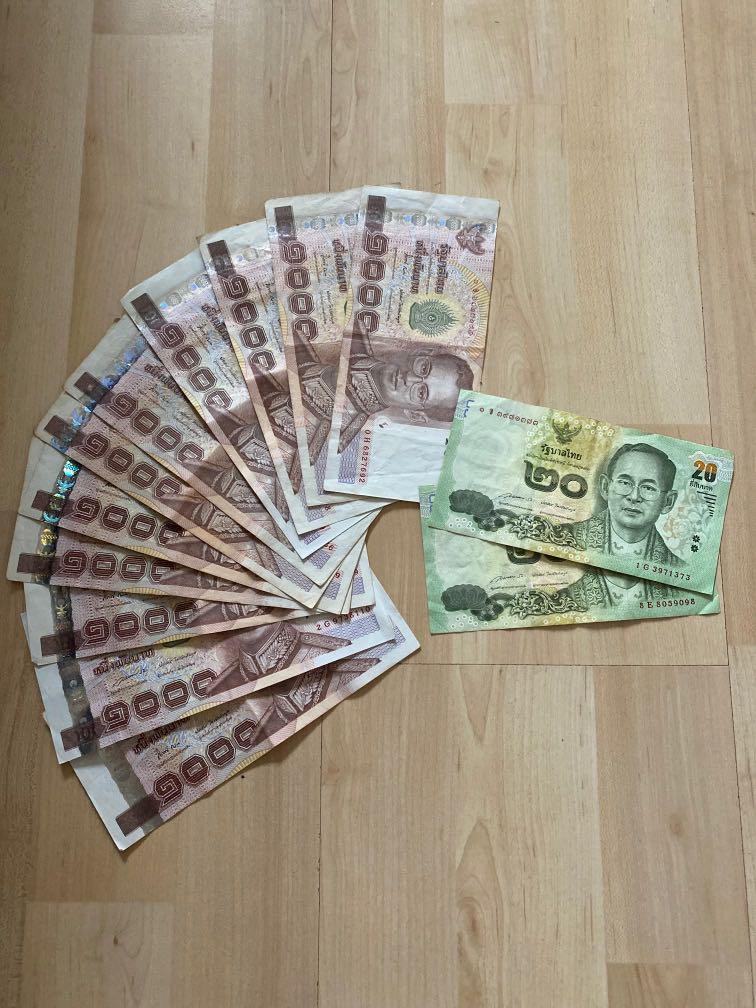 thai baht 1000 old banknote hobbies toys memorabilia collectibles currency on carousell