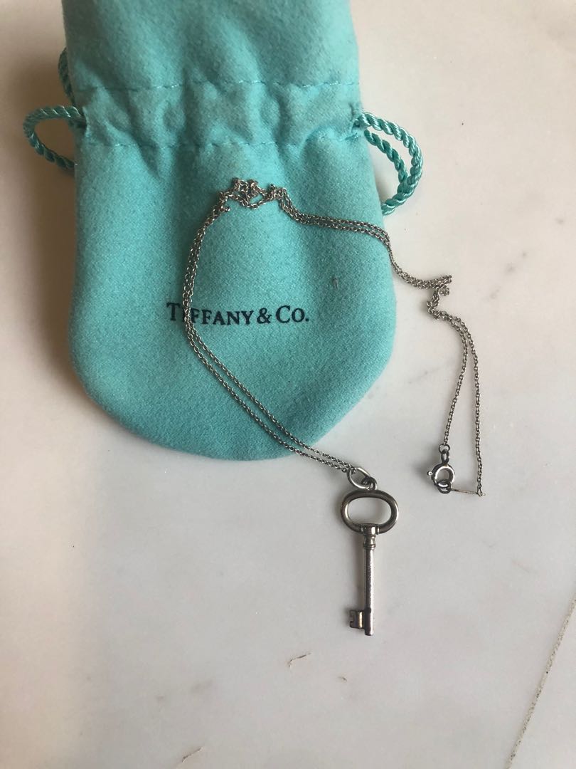 Tiffany & Co silver key necklace, Women's Fashion, Jewelry & Organisers ...