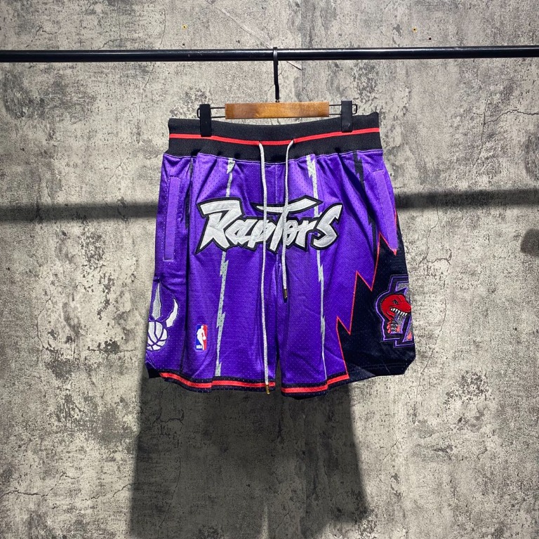 MITCHELL & NESS x JUST DON NBA TORONTO RAPTORS SHORTS PURPLE