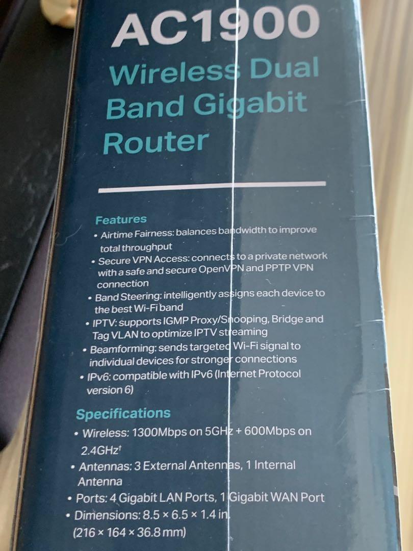thumbnail image 2 of TP-Link OnHub AC1900 Wireless Dual-Band Gigabit Router (EC330-G5u) – New 2 of 4