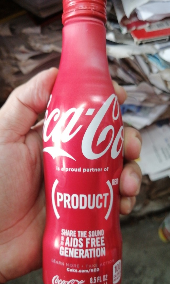 USA AIDS aluminium bottle CocaCola., Hobbies & Toys, Collectibles