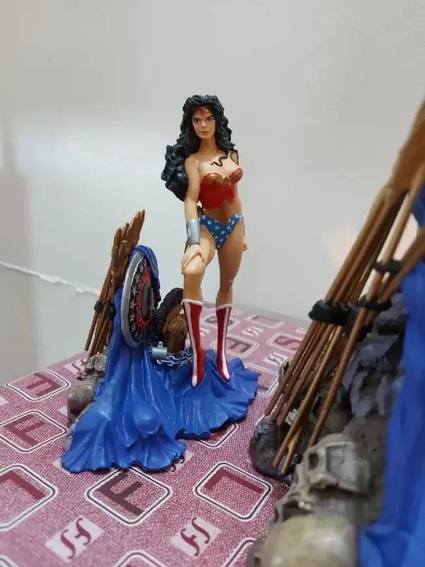 Wonder Woman mini statue (Category: Figurines & Statues) located in Pasig City. Submitted by flash0526 (Listing ID 1035244772, Image 2). Description: I am selling the limited edition, cold-cast porcelain MINI STATUE. It's in 1:12 scale with dimensions of 6 inches height, 5 & 1/8 inches width, and 4 & 1/4 inches depth. It no longer has original packaging but statue will be well-protected with foam, bubble wraps and a rigid box. Payment via GCash. 