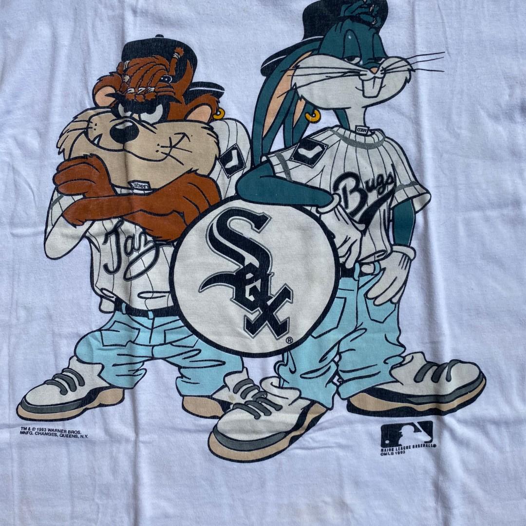 Vintage 90s Taz Chicago White Sox Baseball Single Stitch Tee