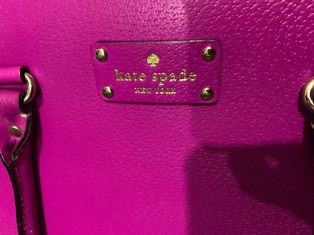 Kate Spade Fuschia Pink Hand Bag, Women's Fashion, Bags & Wallets, Purses &  Pouches on Carousell