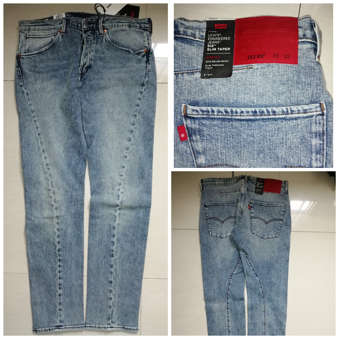 31,32 Levi's 512 engineered jeans slim taper, Men's Fashion, Bottoms, Jeans  on Carousell