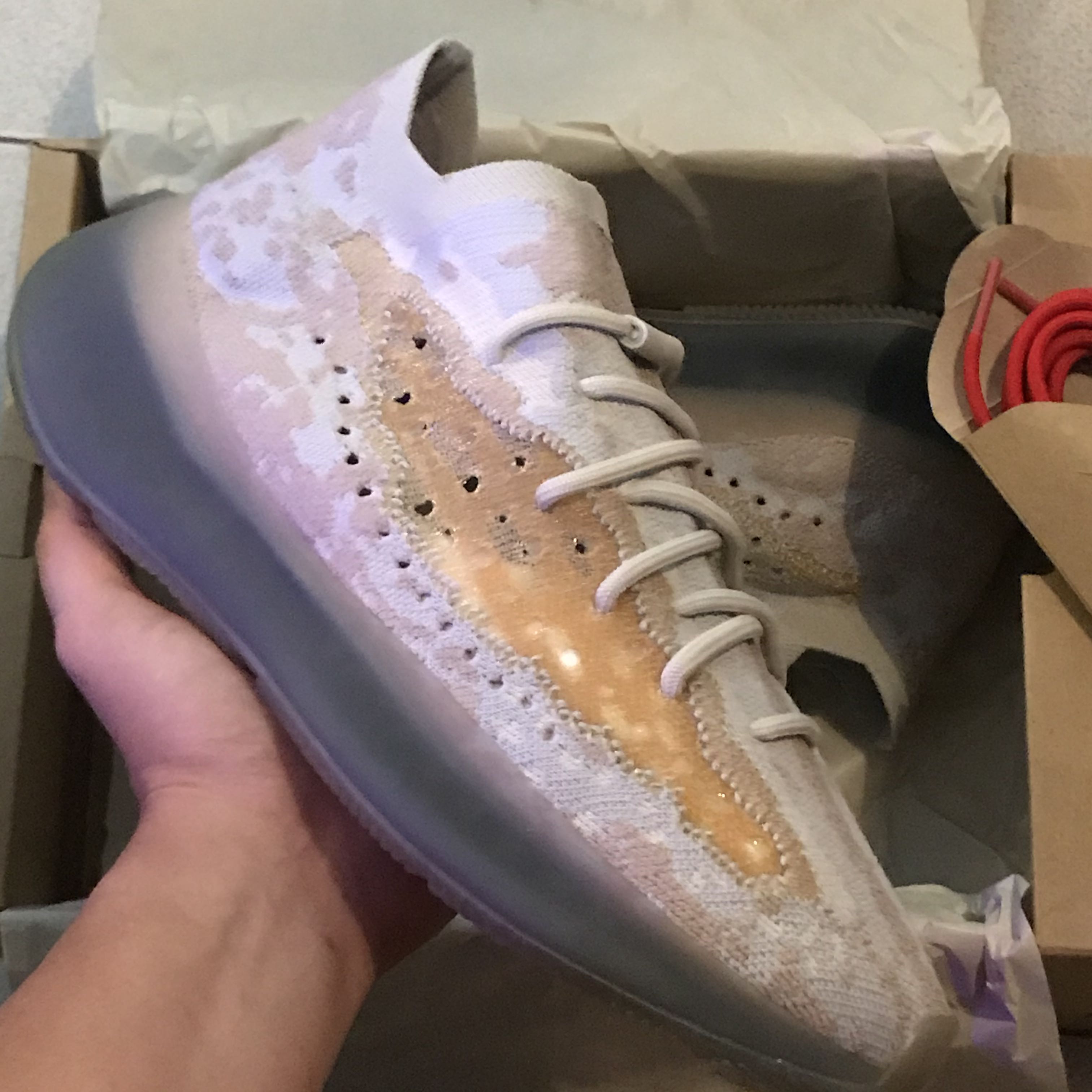 Yeezy 380 mauve hotsell size