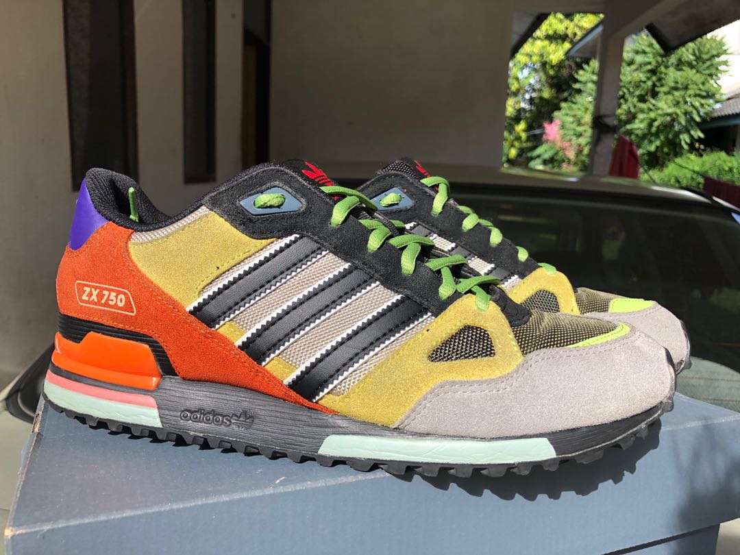 Adidas zx 750 Multicolor, Men's Fashion, Footwear, Sneakers on Carousell