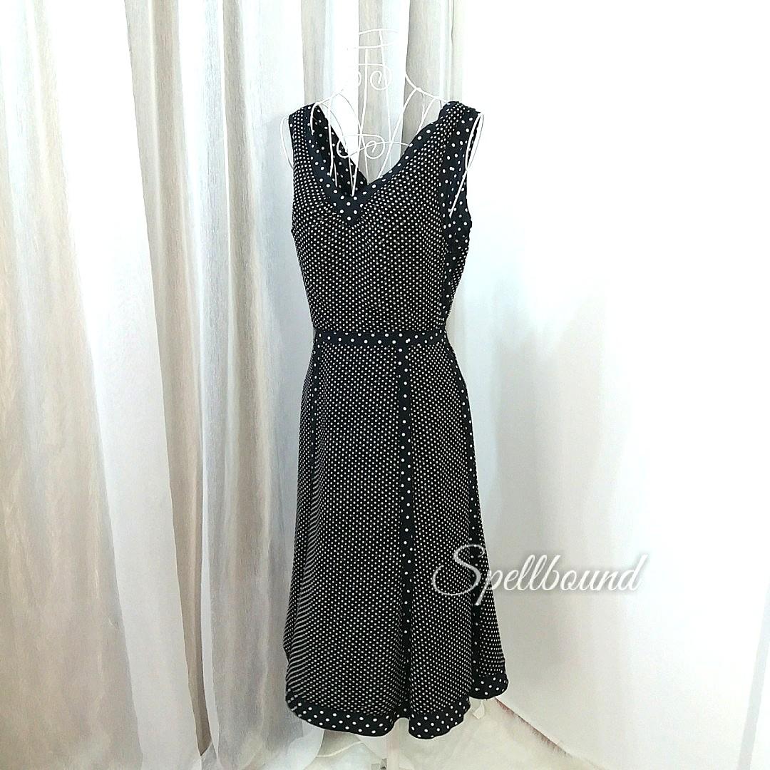 adrianna papell polka dot dress