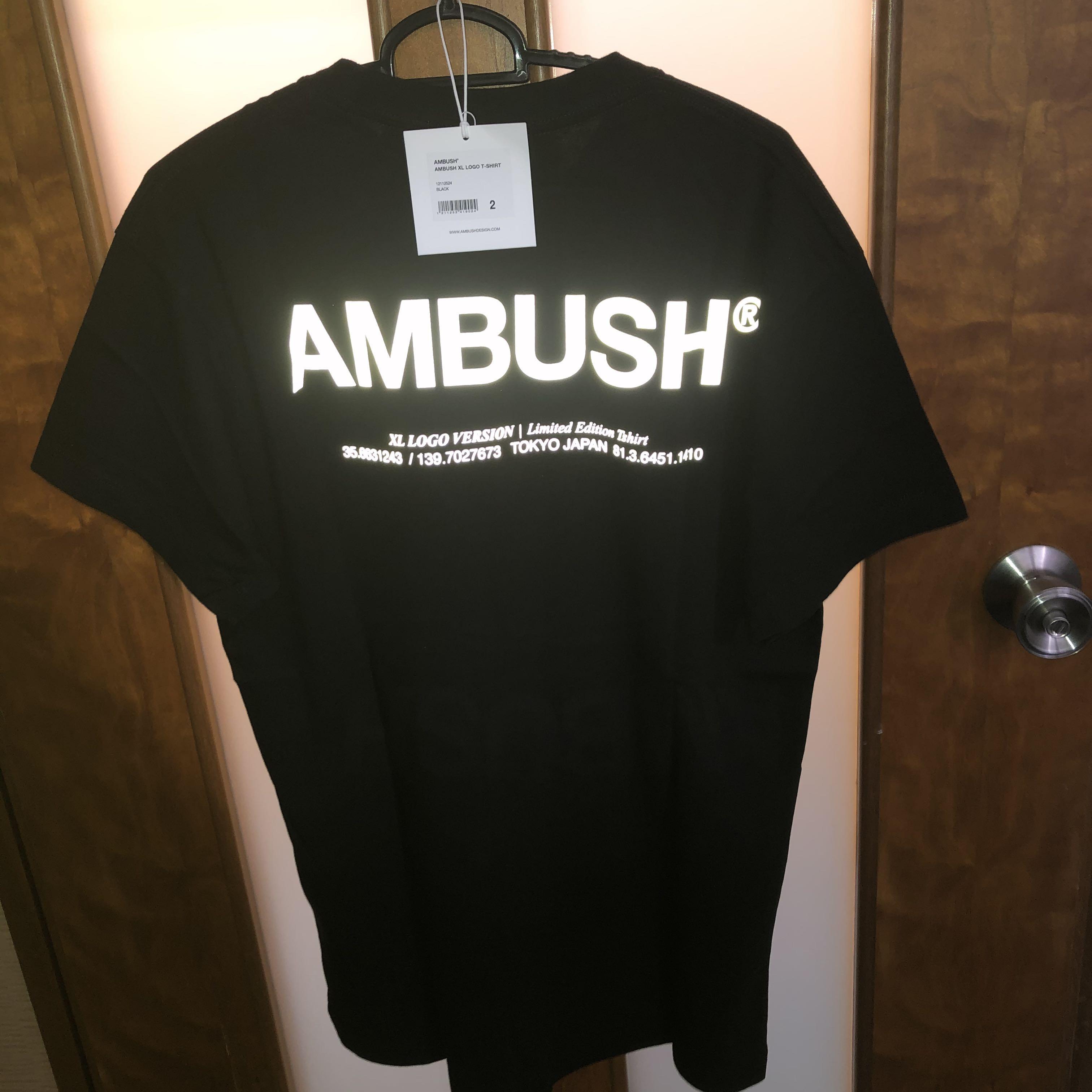 *SALE* AMBUSH XL Logo REFLECTIVE Limited Edition T-Shirt
