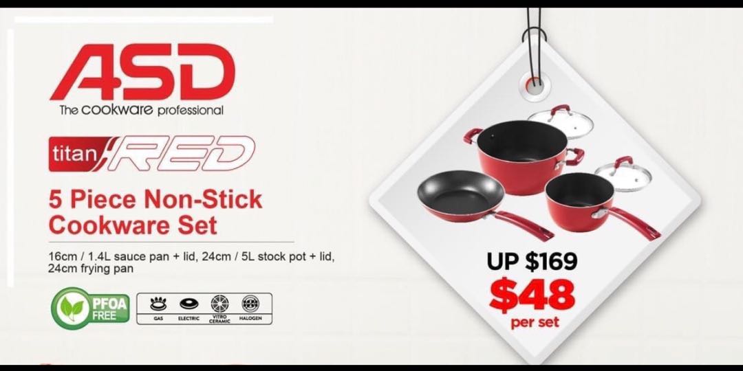 ASD Cookware set!, Furniture & Home Living, Kitchenware & Tableware