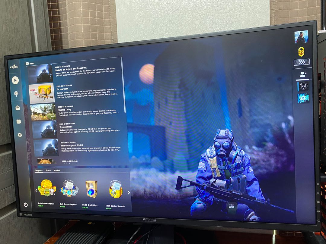 Asus Vg278qr 165hz 1ms Gaming Monitor Used Electronics Computer Parts Accessories On Carousell