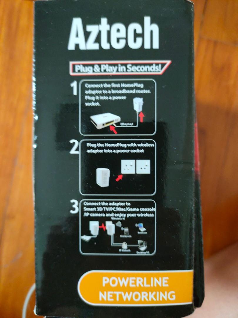 Aztech wireless extender (Category: Networking) located in Singapore. Submitted by gaaymenon (Listing ID 1035336271, Image 2). Description: never used. still in box.