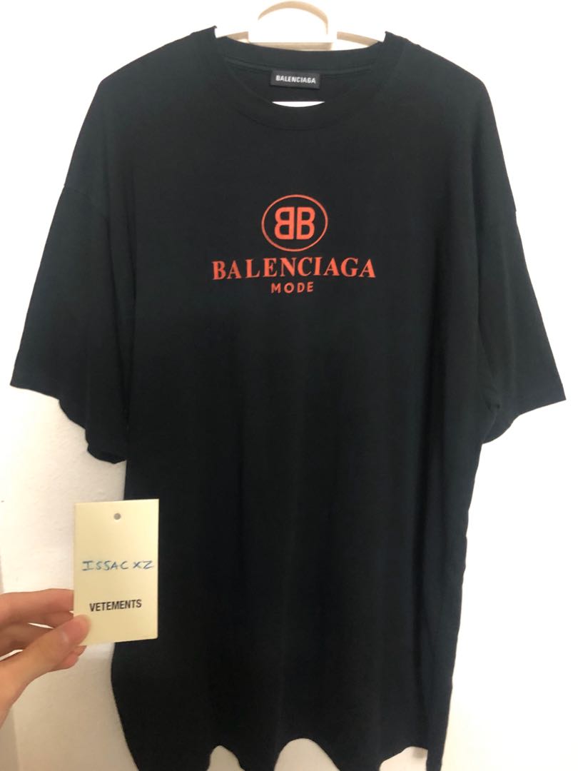 Balenciaga Bb Mode Red Tee (Sold), Men'S Fashion, Tops & Sets, Tshirts &  Polo Shirts On Carousell