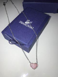 Brand new Swarovski Pink heart Necklace
